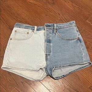 Levis Two-Tone Denim Women's Shorts